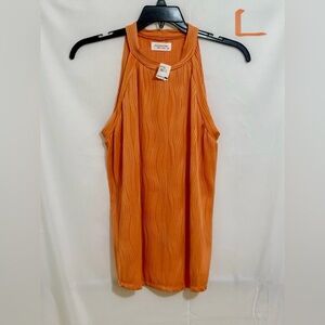Orange Sleeveless Top
